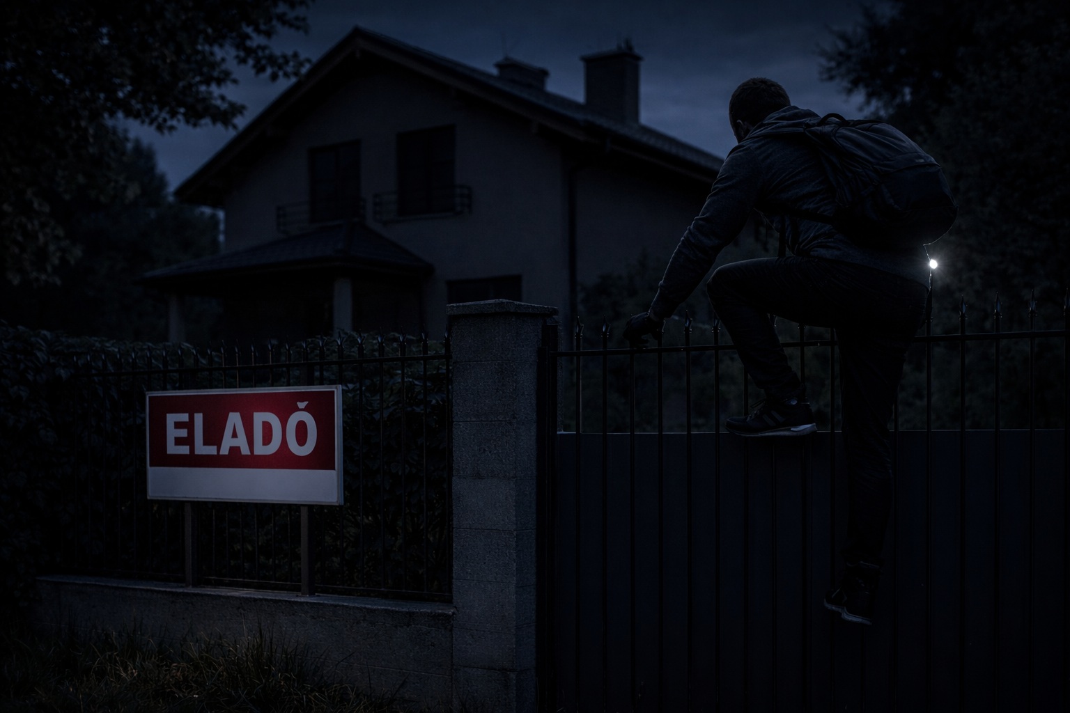 Üres ingatlan védelme kamerával