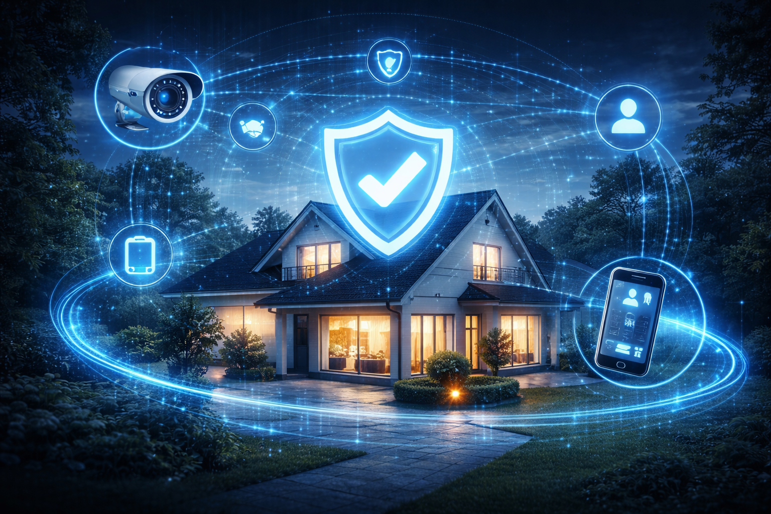 Kamerás távfelügyelet családi ház védelmére