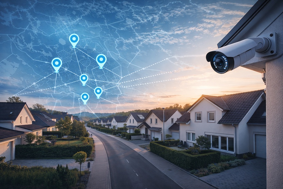 Szolgáltatási területek kamerás távfelügyelet